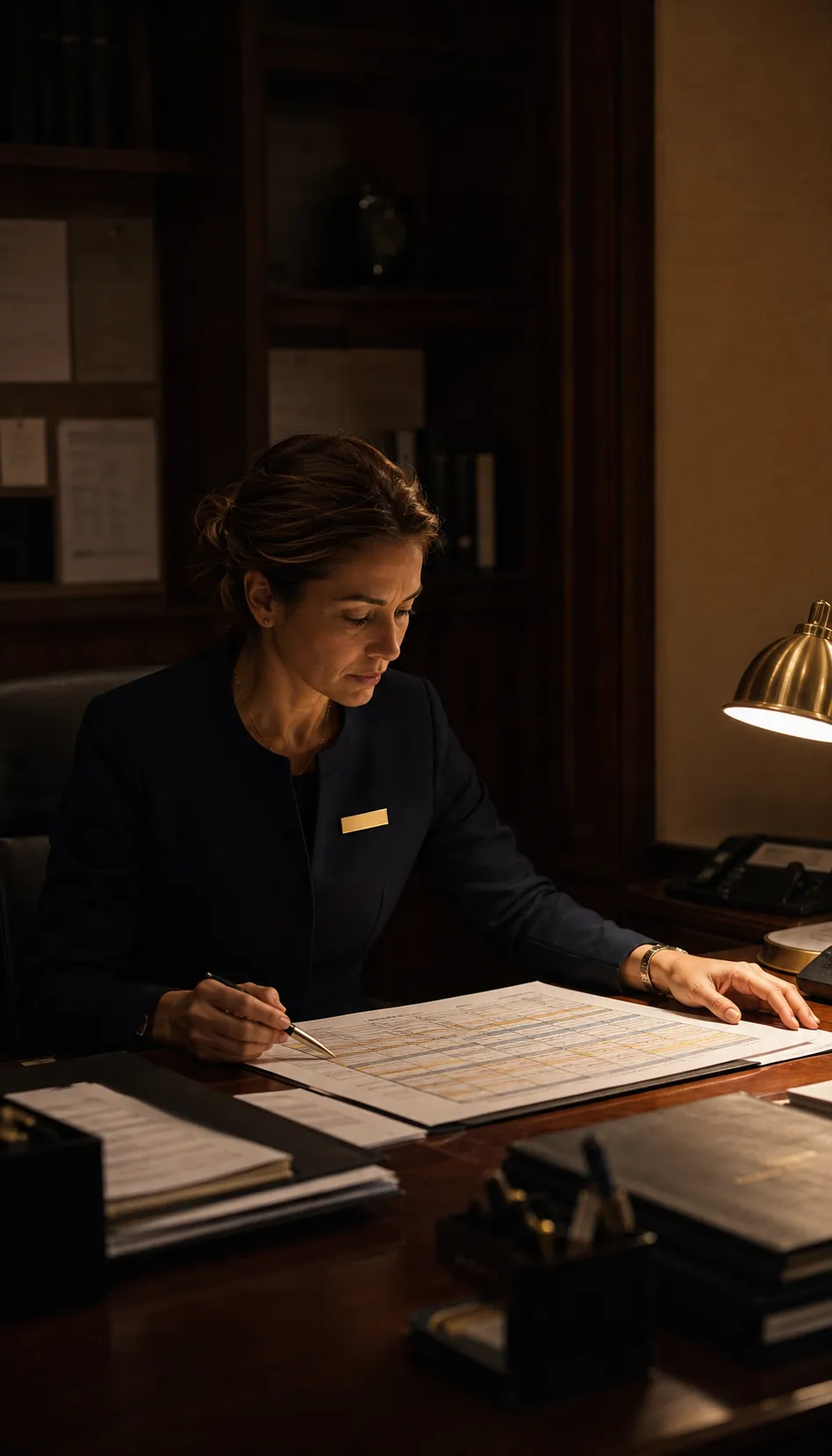 A Stayco Services operations director reviewing a shift roster